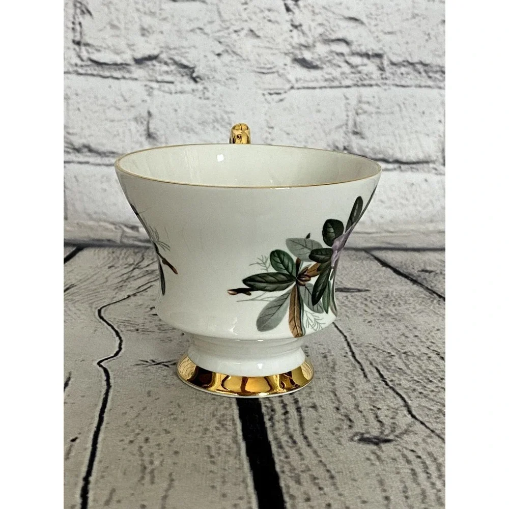 Windsor‎ Lavender Azaleas Gold Trim Bone China Teacup
